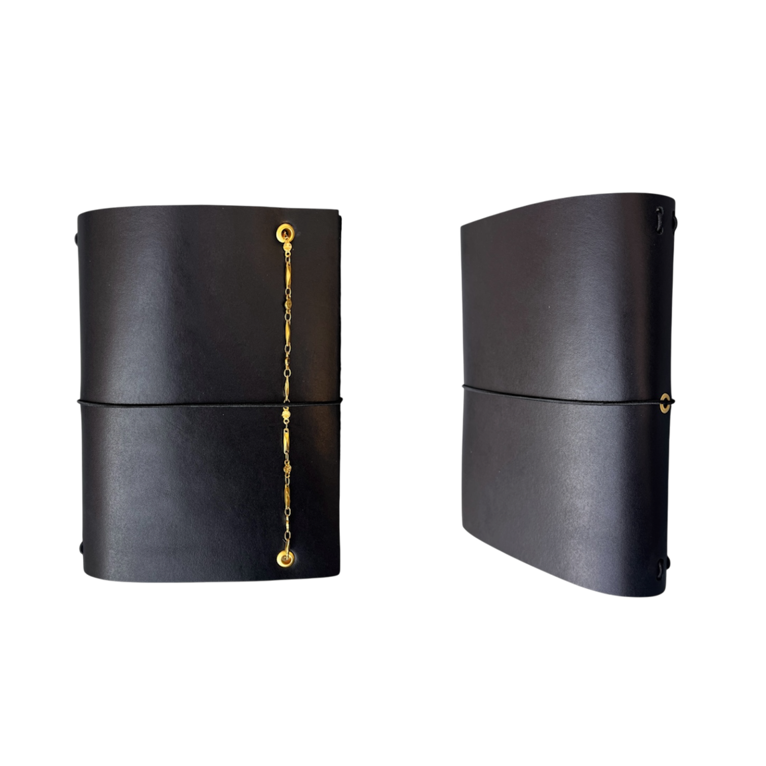 Statement Leather Journal Black A6