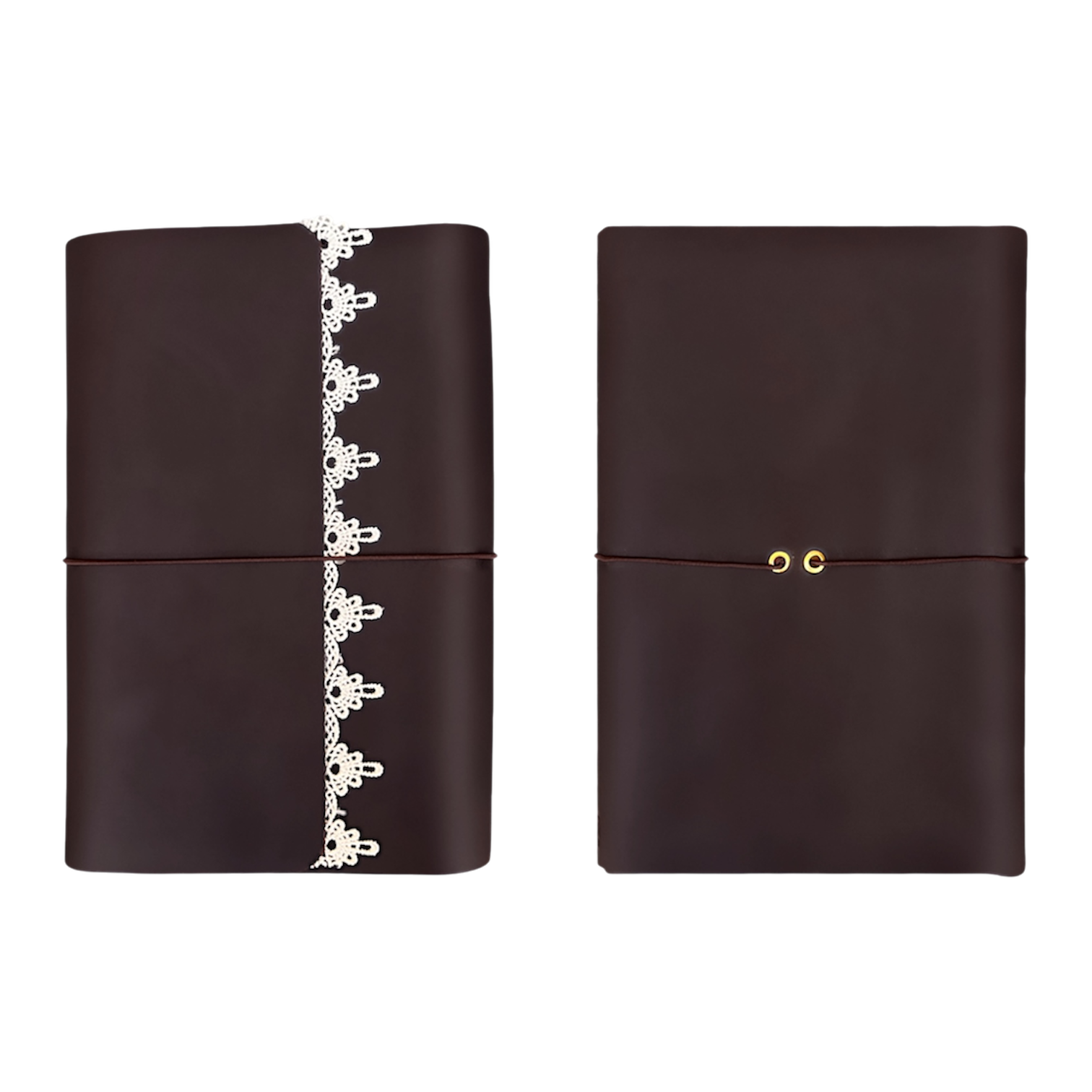 Poetic Trifold Leather Journal Brown A5 SOLD