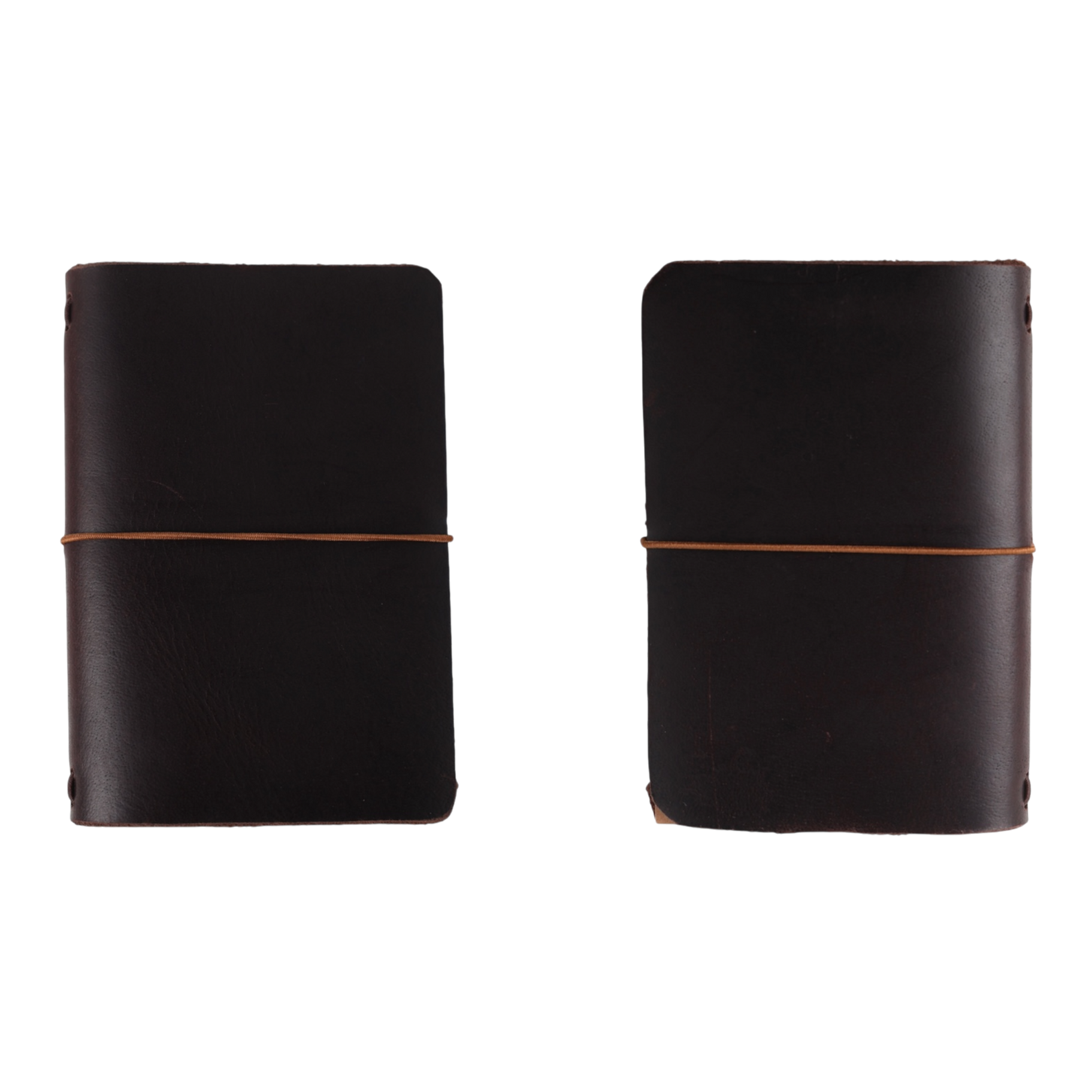 classic leather journal dark brown passport size