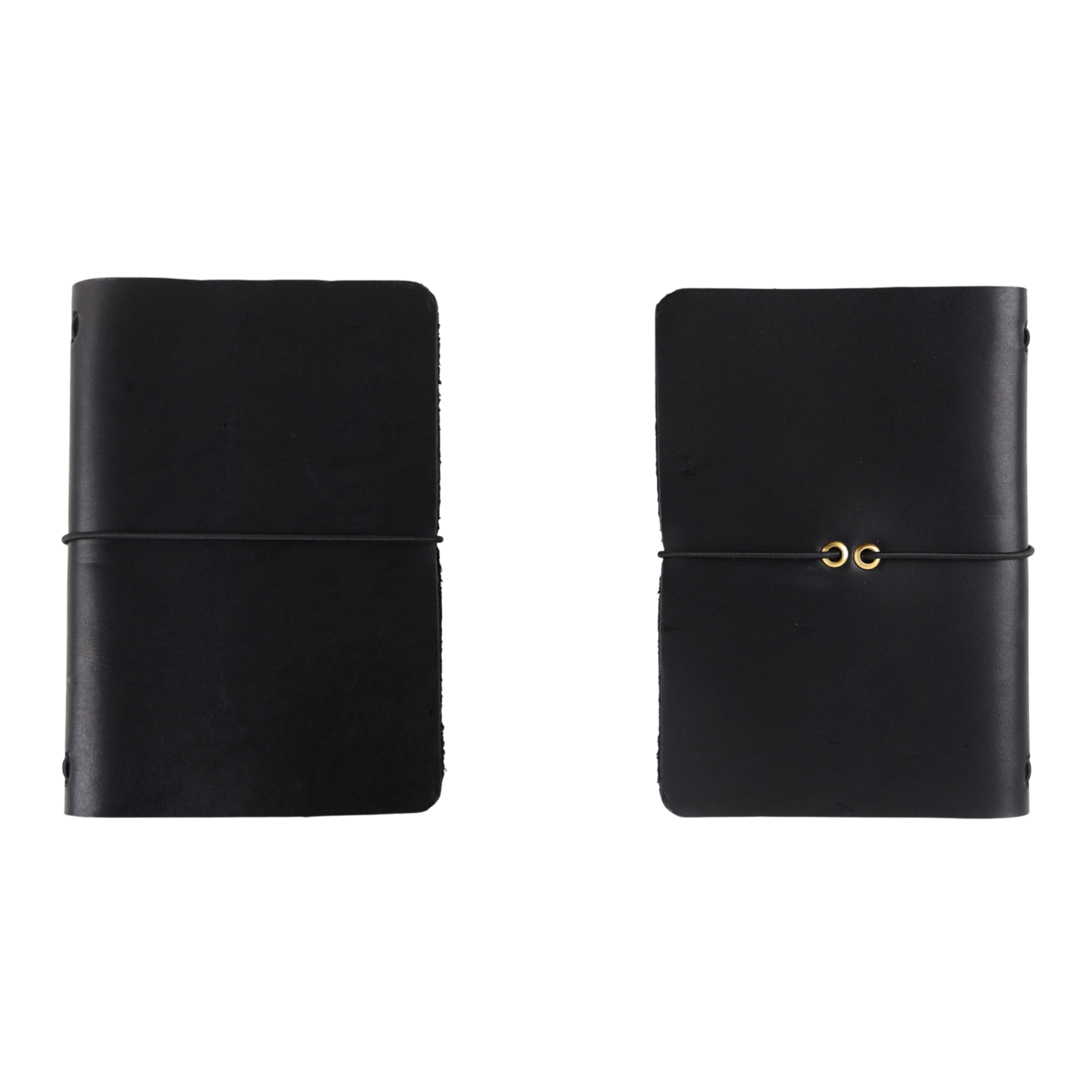 classic leather journal black passport size