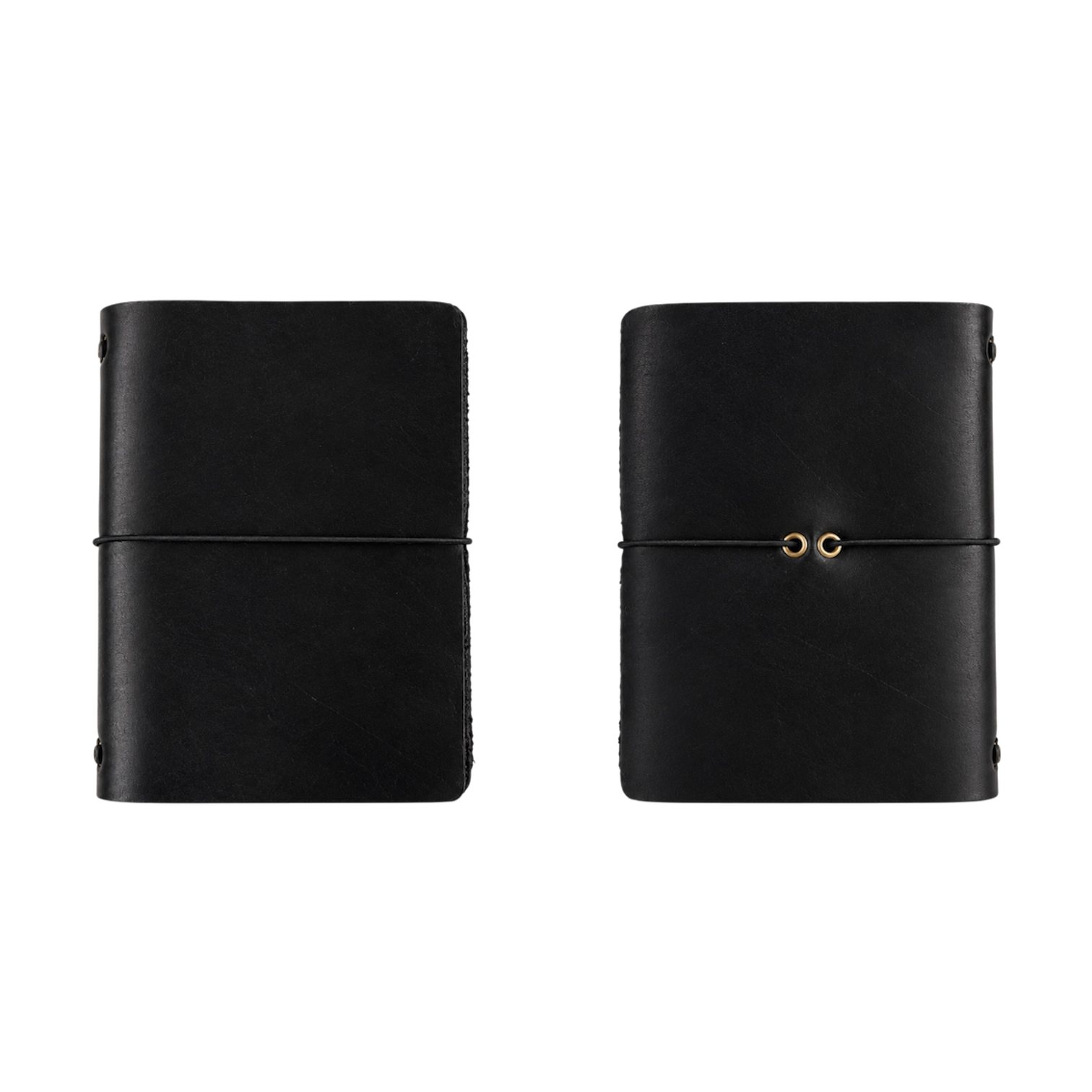 classic leather journal black pocket size