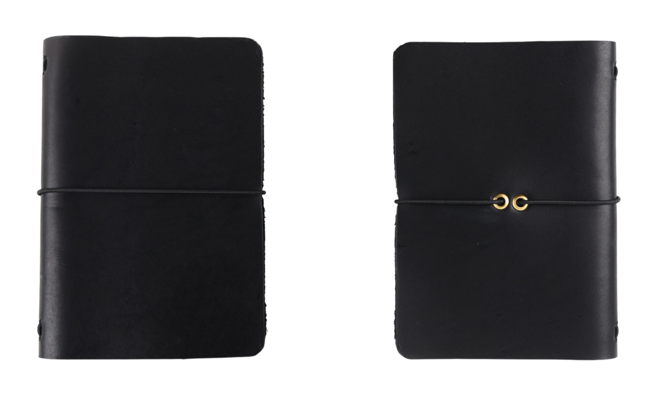 classic leather journal black passport size