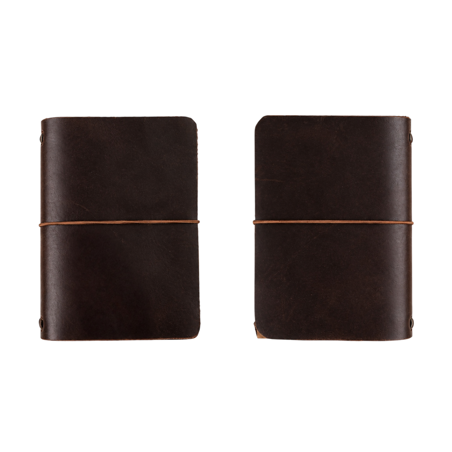 classic leather journal dark brown pocket size