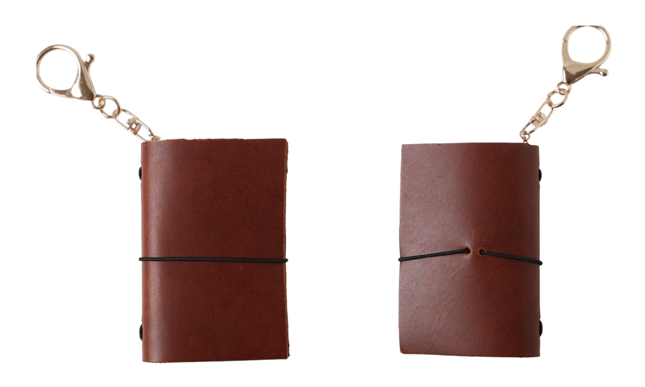 mini leather journal brown