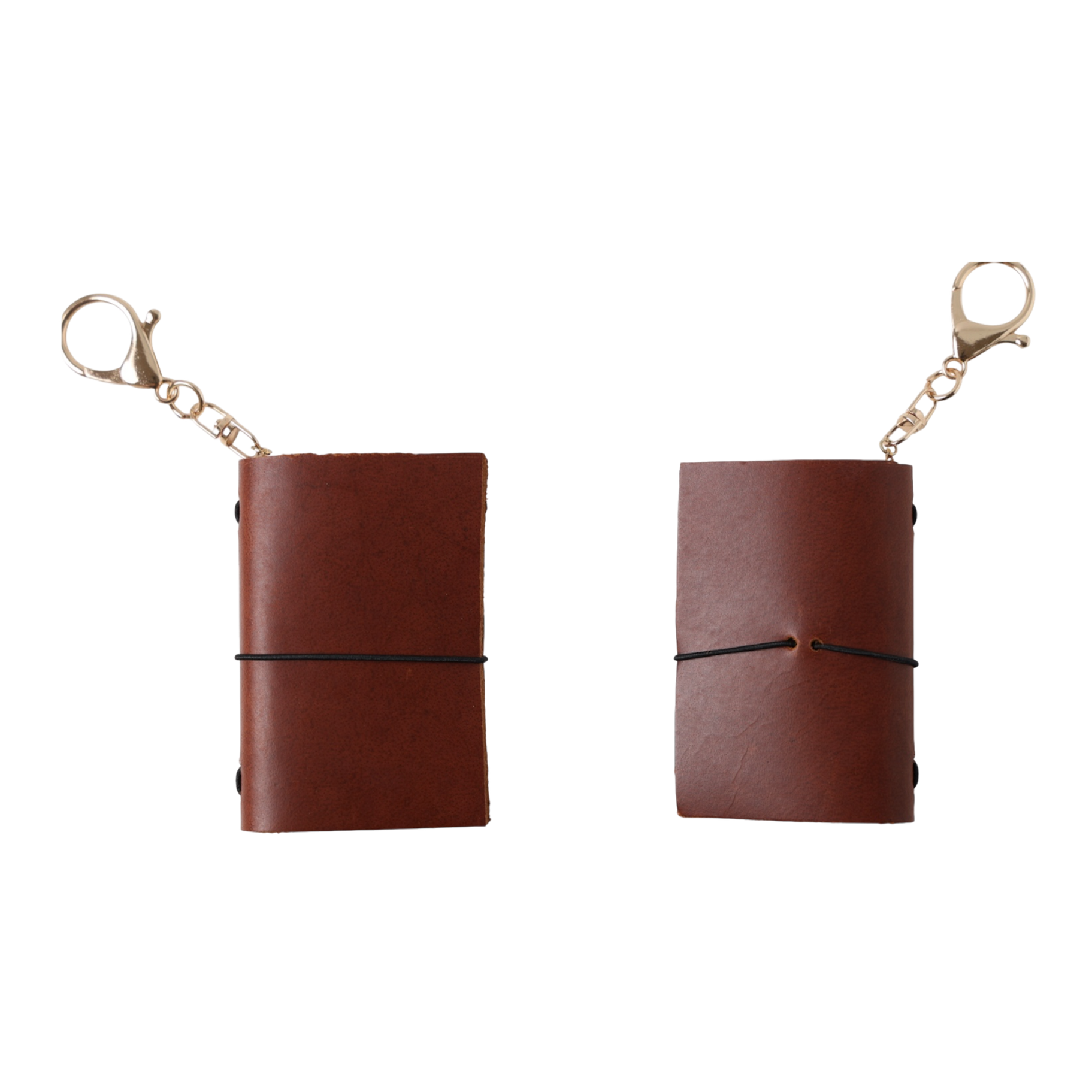 mini leather journal brown