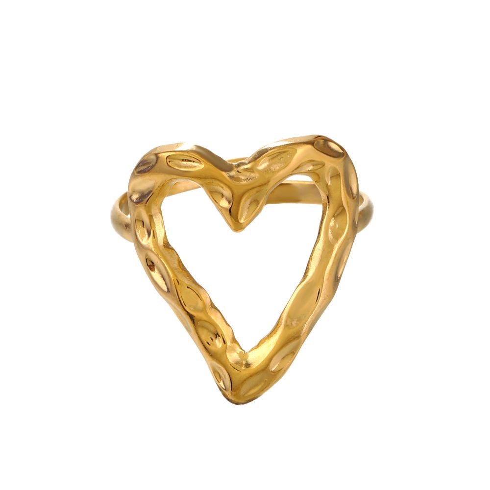 Retro Love Ring gold