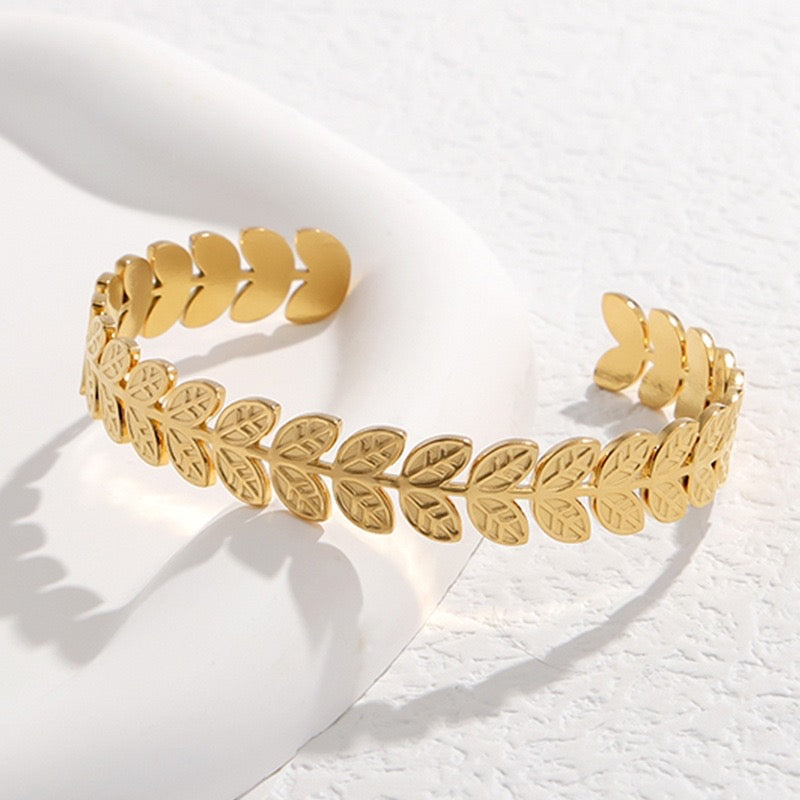 Leaf me Bracelet gold