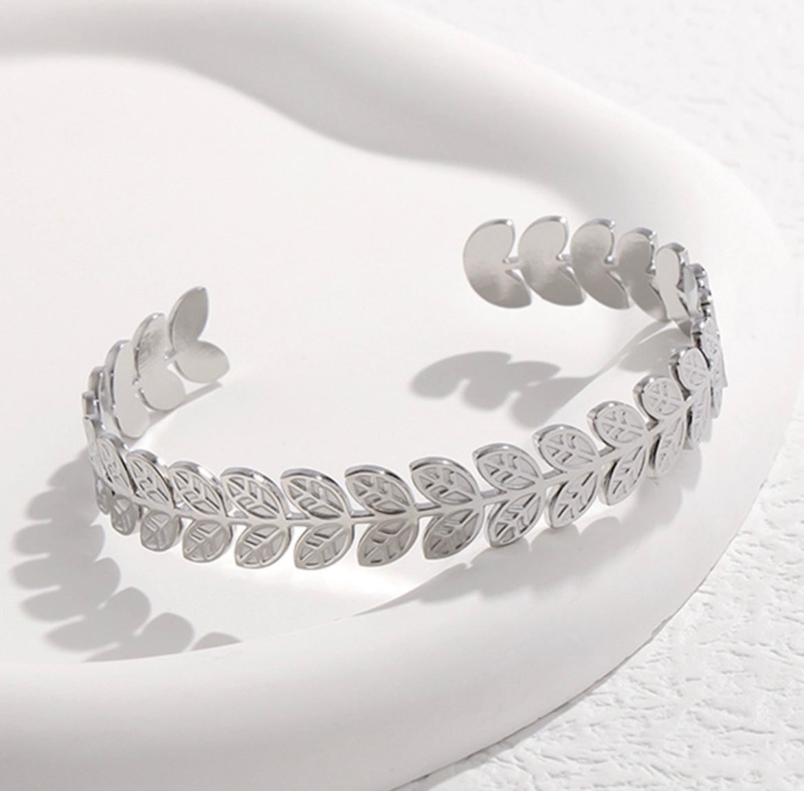 Leaf me Bracelet silver