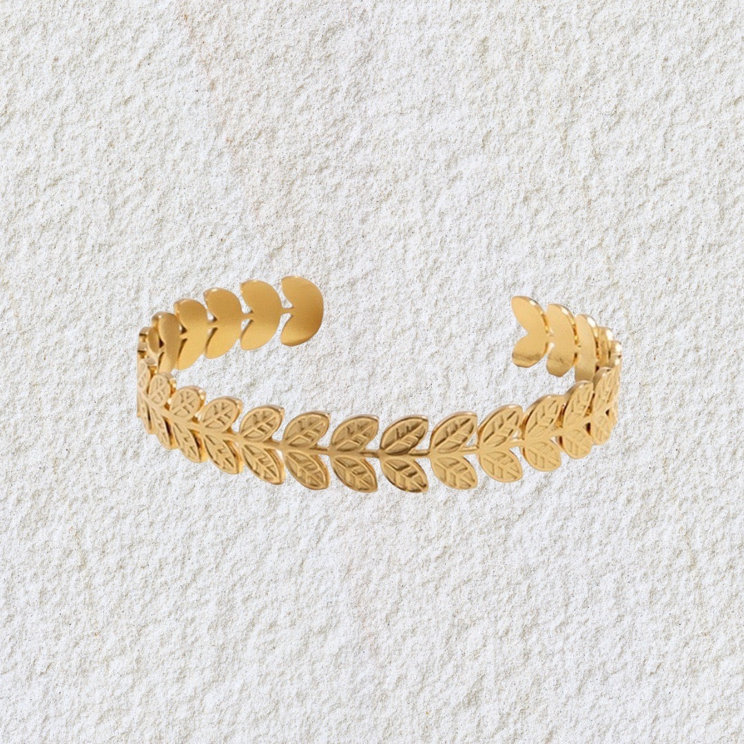 Leaf me Bracelet gold