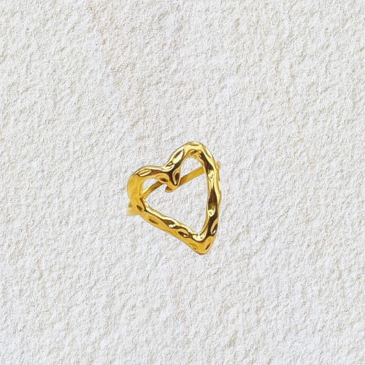 Retro Love Ring gold